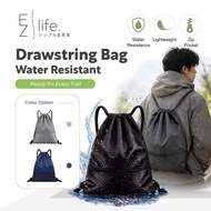 Beg Sukan Tahan Air EzLife Water Resistant Drawstring Bag Outdoor Gymsack Hiking Bag Sport Backpack 