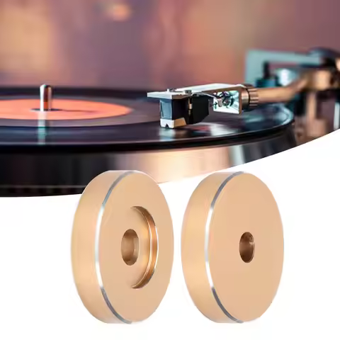 45 RPM Record Turntable Adapter Large Hole Conversion Sheet Vinyl Black Clamp Adapter for Most Big H
