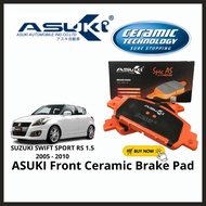 ASUKI Front Brake Pad Suzuki Swift Suzuki Swift Sport RS 2005 2010 2014 Spare Part Ceramic Brake Pad