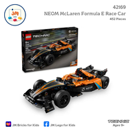 LEGO Technic 42169 NEOM McLaren Formula E Race Car (452 Pieces) สำหรับเด็กอายุ 9 ปีขึ้นไป Brick Toy