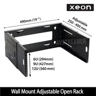 6U / 9U/ 12U Adjustable Wall Mount Open Server Rack