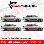 Proton Saga 2020 body sticker  / Racing Stripes / Body lining / Lower Bar Sticker / Lower Bar