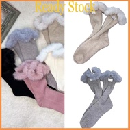Royal Thick Furry Crew Socks - Warm Wool Knit Winter Socks