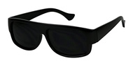 ShadyVEU Oval Flat Top Locs Style Sunglasses UV Protection Black Dark Lens Vintage Eazy E Old School
