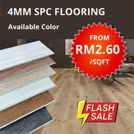 💥LIMITED PROMOTION💥 4mm SPC Flooring (Interlocking)/From RM2.60/sqft/One box 28.85 sqft/12 pcs