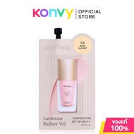 JOVINA Luminous Radiant Veil Foundation SPF30 PA+++ 7g รองพื้นโจวีน่าแบบซอง สูตรใหม่ #3.5