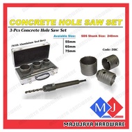 Concrete Hole Saw SDS Plus Shank for Cement Brick Wall Set 55mm 65mm 75mm CONCRETE HOLE SAW CUTTER 3