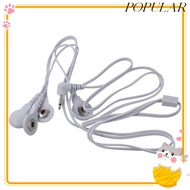 POPULAR Cable Lead Wires, 2.5mm Plug to 3.5mm Snap White Electrode Wires, Replacement 4 in 1 1.2M/3.