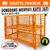 sempati dongdang merpati kayu jati super dongdang merpati 2 pasang 4 pintu kandang merpati sangkar d