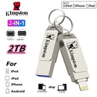 2TB USB 3.0 2-in-1 OTG flash drive 1TB 512GB 256GB 128GB 64GB 32GB 16GB OTG Pendrive for i P hone ex