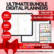 Bundle Ultimate Digital Planner Hyperlinks, Planner, Goodnotes, Goodnotes Planner, Digital Planner F