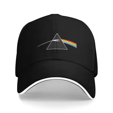 Band P-Pink Floyds Break Triangel Rainbow Sun Baseball Cap Summer Men Women Print Hip Hop Hats High 