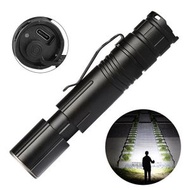全城熱賣 - XHP50-LED 1600流明 Type-C USB充電強光調焦便攜手電筒〡伸縮變焦