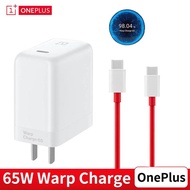 【Ready Stock】For OnePlus 8T Warp Charge 65 Power Adapter Fast Charging CN/US Warp Charger With 6.5A USB C Type-C To Type-C Cable For One Plus 9 8 T 8 7 7T Pr