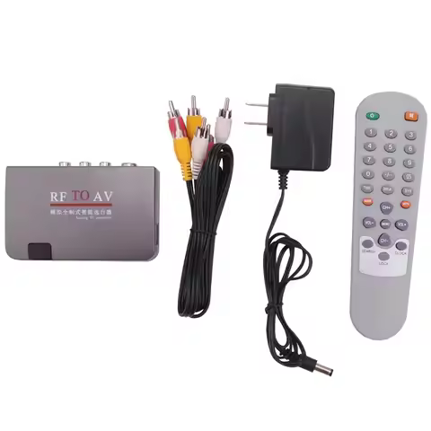 Y14A RF To AV Converter,Channel Selector,Booster,Cable TV To Projection TV,Video Port Supports Full 