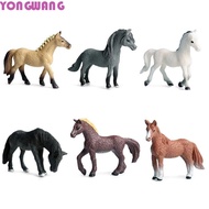 YONGWANG66HR Simulation Wild Animals for Children 6Pcs/Set Action Figure Doll Toys Educational Toys 