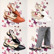 1 inch Women Pointed Slingback Block Heels