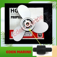 PROPELLER (3x8.5x7) / BUSH for YAMAHA 6CMH/8CMH 2 stroke outboard