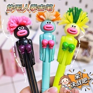 Rock Boxing Ballpoint Pen One-Click Out Pupil Favorite Fun Gift Decompression Handy Tool 1.0 Black B