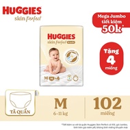 [HÀNG CHÍNH HÃNG CTY] TÃ/BỈM HUGGIES SKIN PERFECT NB76 S82 M79 M102 L92 XL76 XXL68