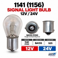 1141 (1156) Signal Light Bulb 12V 24V BA15S Clear Yellow 10PCS Car Lorry Truck Mentol Lampu Signal
