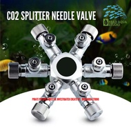 AQUARIUM CO2 Splitter Needle Valve Multi Way Solenoid Regulator Check Valve Bubble Counter 2/ 3/ 4/ 5 &amp; 6 Ways