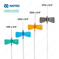 Ready stock🇲🇾Scalp Vein Set Butterfly Needle 100pc — 21G 23G 25G 27G Infusion Set Sterile IV Drip Un