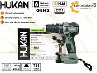 máy khoan pin Hukan G2KV1155 3 chức năng đầu khoan 2 trong 1 sử dụng chân pin phổ thông