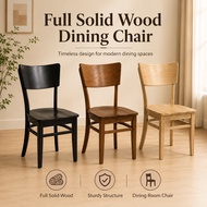 Familystar2u Full Solid Wooden Dining Chair For Dining Table Family Use Homestay Airbnb Condo Furnit