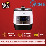 Midea 5.0L Kaka Pressure Cooker with 20 menu presets MY-SS5062 (1 YEAR WARRANTY)