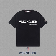 P70

 [Moncler Moncler]
2025FW Short-Sleeved T-Shirt LOGO Printed High-End 26s Double Yarn 300g Fabr