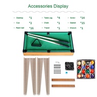 ♞Mini billiard table for Kids wooden with tall feet pool table set taco billiards billiard table set