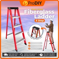 Tangga 5 Step Ladder 1.5m 4.92ft Step Tangga Aluminium Single Sided Fibre Glass Ladder Fibreglass Al