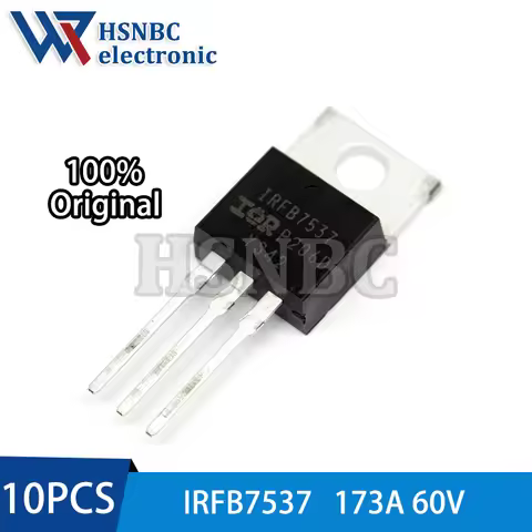10PCS IRFB7537PBF IRFB7537 FB7537 TO-220 60V 173A N-channel Power MOSFET Transistor 100% New Origina