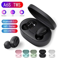 A6S Tws Airdots Bluetooth 5.0 wireless headphones, sports, gaming noise-cancelling headphones for computers Apple Xiaomi Redmi ios and other mobile phones