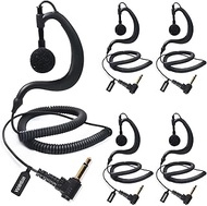 On-Ear Headset 3.5 mm Jack Single Earphones Only Reception Walkie Talkie Headphones Compatible with 