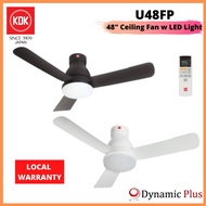 KDK U48FP 48" DC Motor Ceiling Fan with LED Light and Remote - FREE BASIC INSTALLATION