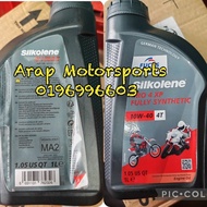 SILKOLENE 4T OIL PRO 4 XP FULLY SYNTHETIC (ester) MADE IN U.K 10W/40 & 10W/50 JASO MA SN