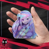 Anime Re:Zero Emilia Large Hologram Sticker
