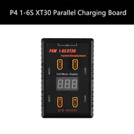 P4 1-6S XT30 Plug Parallel Charging Board 4 Slot Charger for LIPO Battery Full Plastic Shell