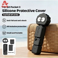 Silicone Protective Case for DJI Osmo Pocket 3 –Cute Soot Sprite Design, Full-Coverage Drop-Resitant