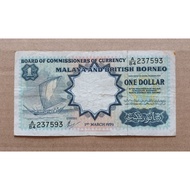1 Dollar Malaya And British Borneo (Sailling Boat)