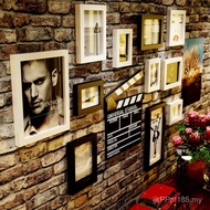 11 Photo Frame Photo Frame Wall Hanging Wall Combination Bar Solid Wood Restaurant Photo Wall Store 