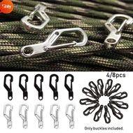 SHLY 4/8pcs D Carabiner  EDC Gear MIni Aluminum Alloy High quality Camping Keyring