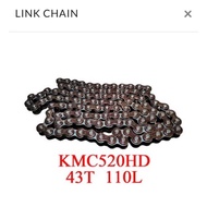 Zontes ZT155G Link Chain KMC520HD 43T 110L