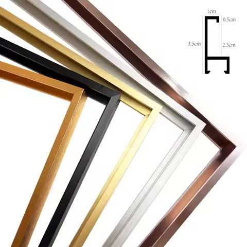 7 Colors 40x50 30x40 Kit DIY Frame Metal Picture Photo Frames Gold Silver Black White Canvas Paintin