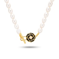 SK Jewellery Midnight Rose Pearl Necklace