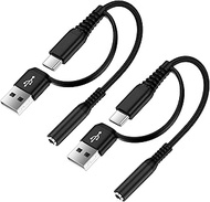 USB C to 3.5mm Headphone Adapter for Samsung Galaxy S26 Ultra S25 A17 A16 A56 iPhone 17 Pro Max Pixe