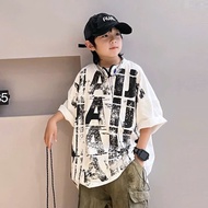 Áo sweeter trẻ em - chất cotton in tràn chữ loang có big size 60kg thời trang trẻ em MOONBE áo phông