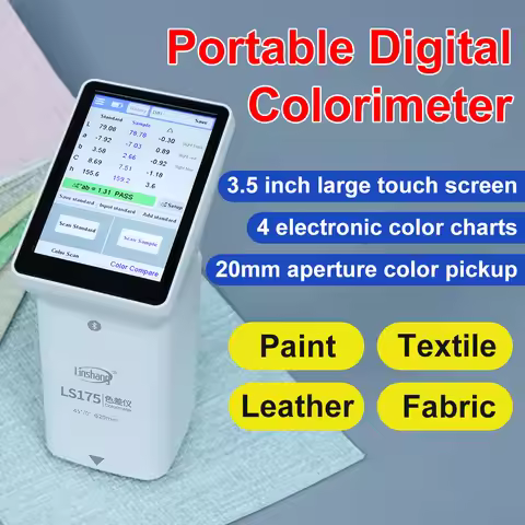 LS175 Colorimeter Portable Color Difference Meter 45°/0° With Large Measuring Touch Screen Paint Col